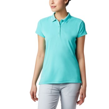 Columbia PFG Innisfree Short Sleeve, Polo Azules Para Mujer | 078329-NAL